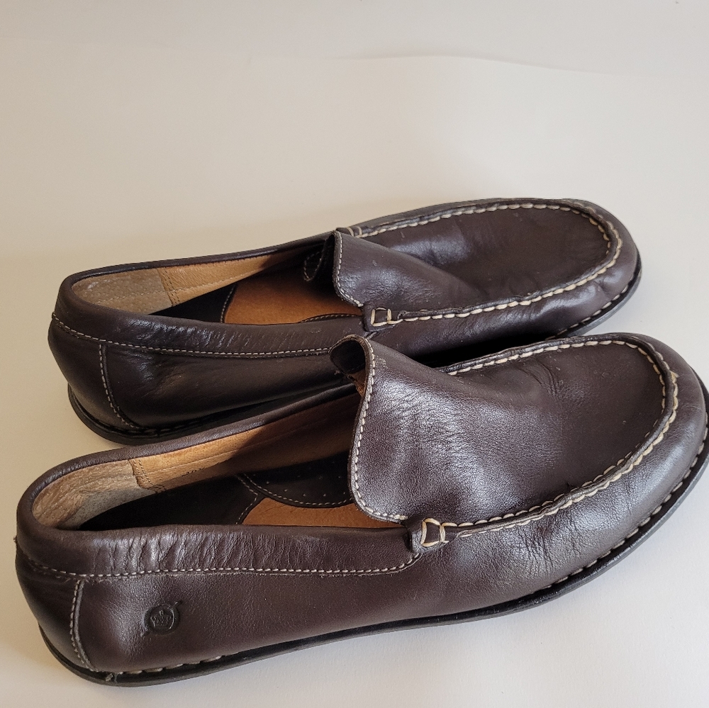 Men's Born Leather Loafer Slip-on Shoes size 10.5  (44.5) - Picture 9 of 12